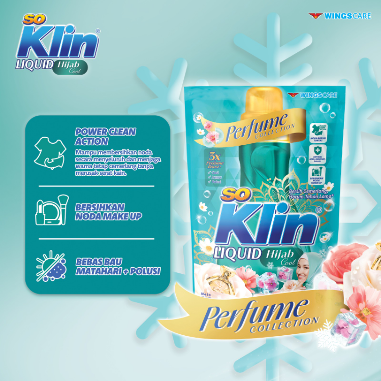So Klin Detergen Cair Perfume Collection Hijab Cool Pch 700ML