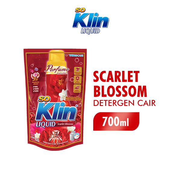 So Klin Detergen Cair Perfume Collection Scarlet Blossom Pch 700ML