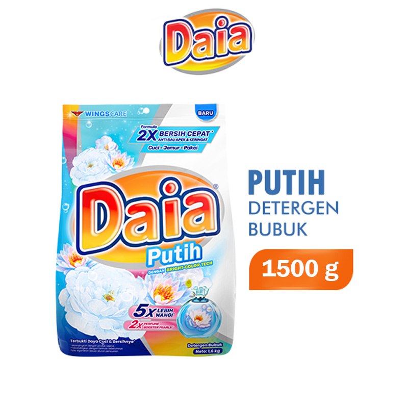 Daia Detergen Bubuk Putih 1.5KG