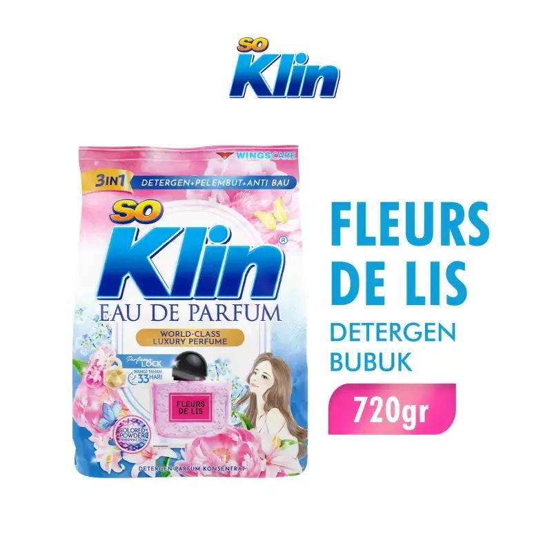 So Klin Detergen Bubuk EDP Fleurs De Lis 720GR