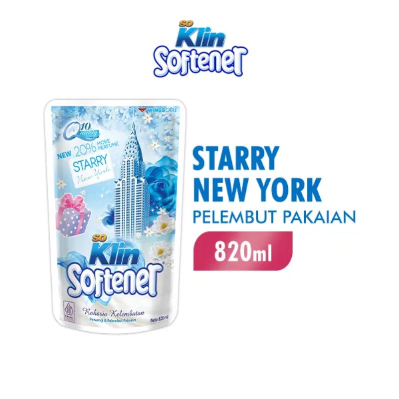 So Klin Softener Starry New York Pch 820ML
