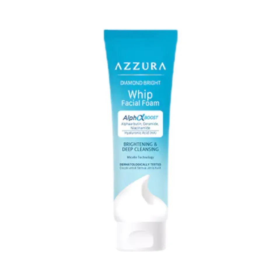 Azzura Diamond Bright Whip Facial Foam Brightening & Deep Cleansing 100GR