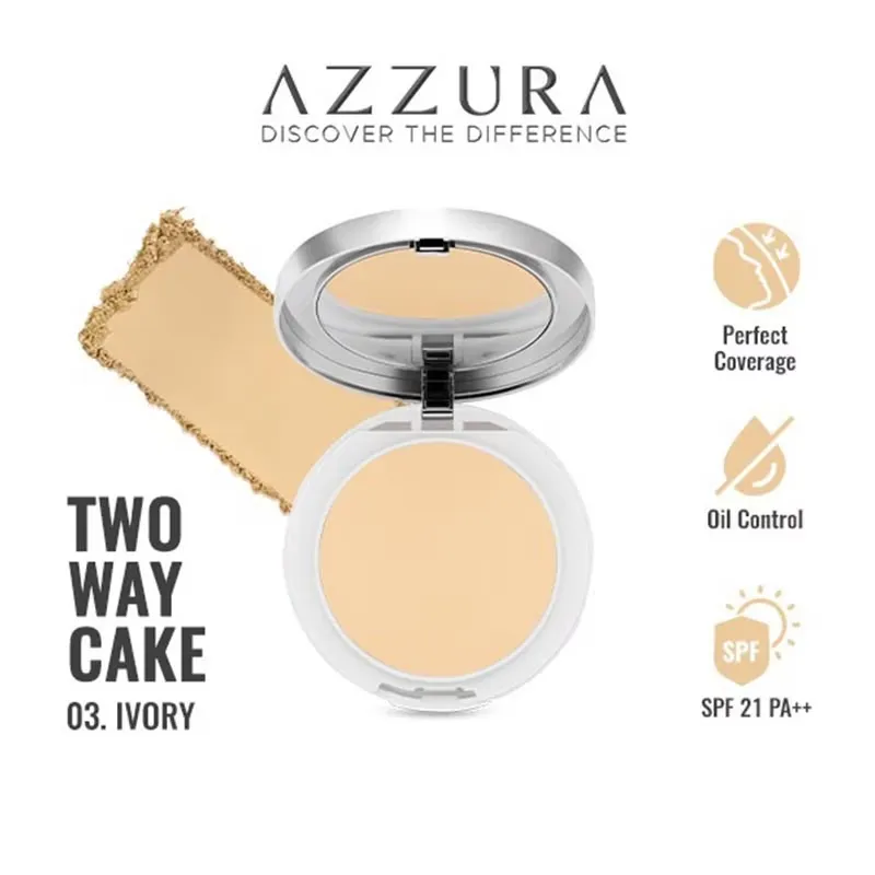 Azzura Two Way Cake All Day Matte Finish 03 Ivory 12GR