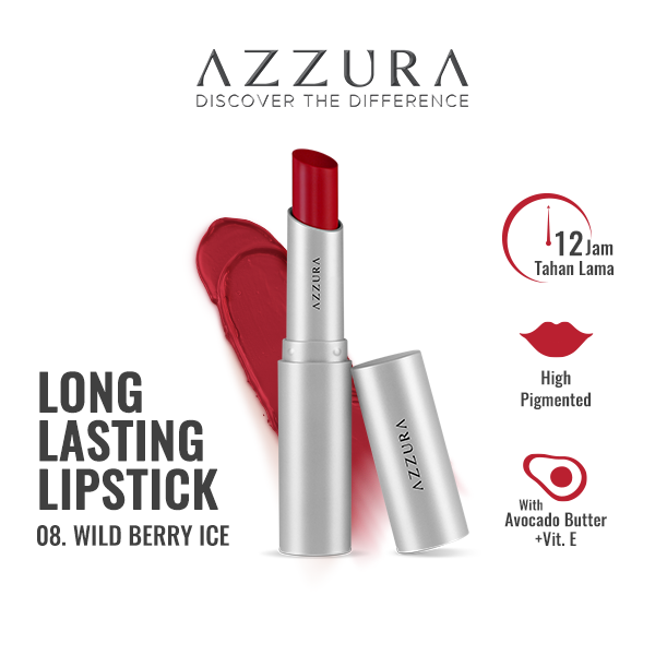 Azzura Long Lasting Lipstick 08 Wild Berry Ice 3GR