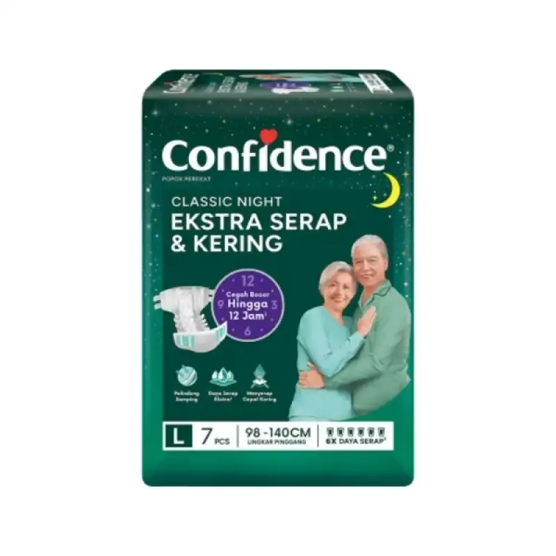 Confidence Popok Perekat Classic Night L 7PCS
