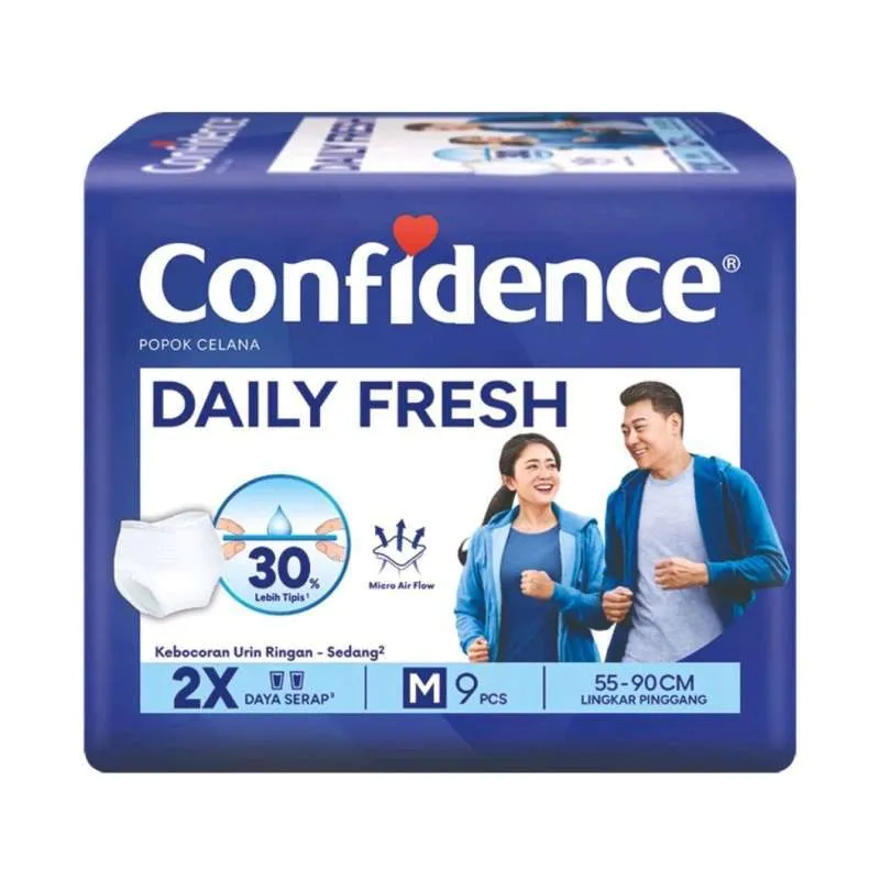 Confidence Popok Celana Daily Fresh M 9PCS