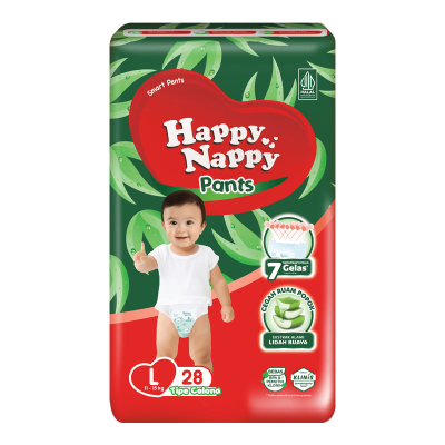 Happy Nappy Pants L 28PCS