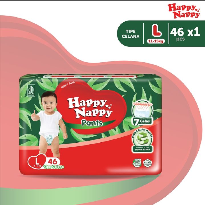 Happy Nappy Pants L 46PCS