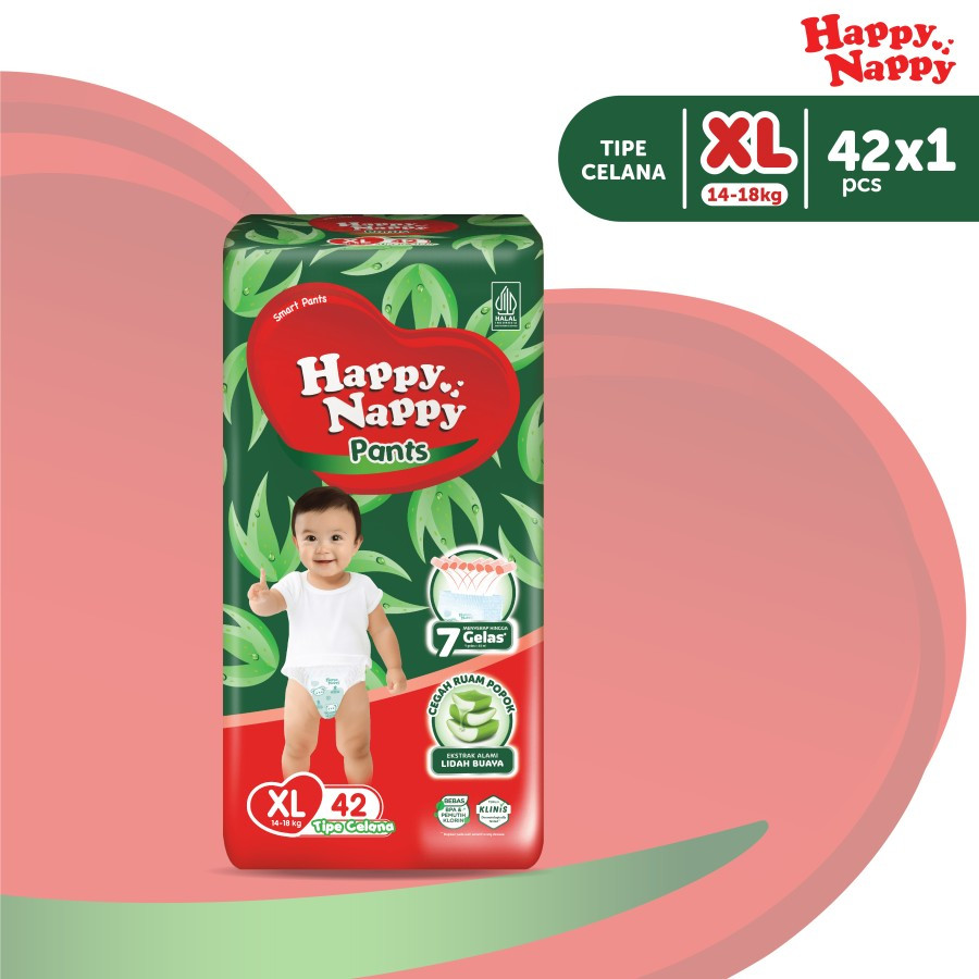 Happy Nappy Pants XL 42PCS