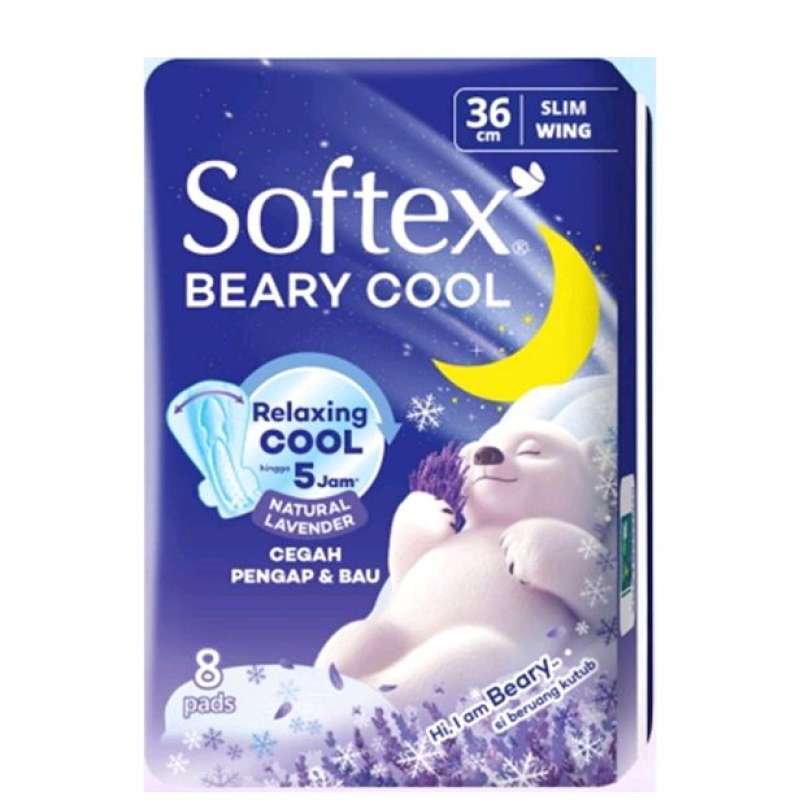 Softex Beary Cool 36cm Slim Wing 8PCS