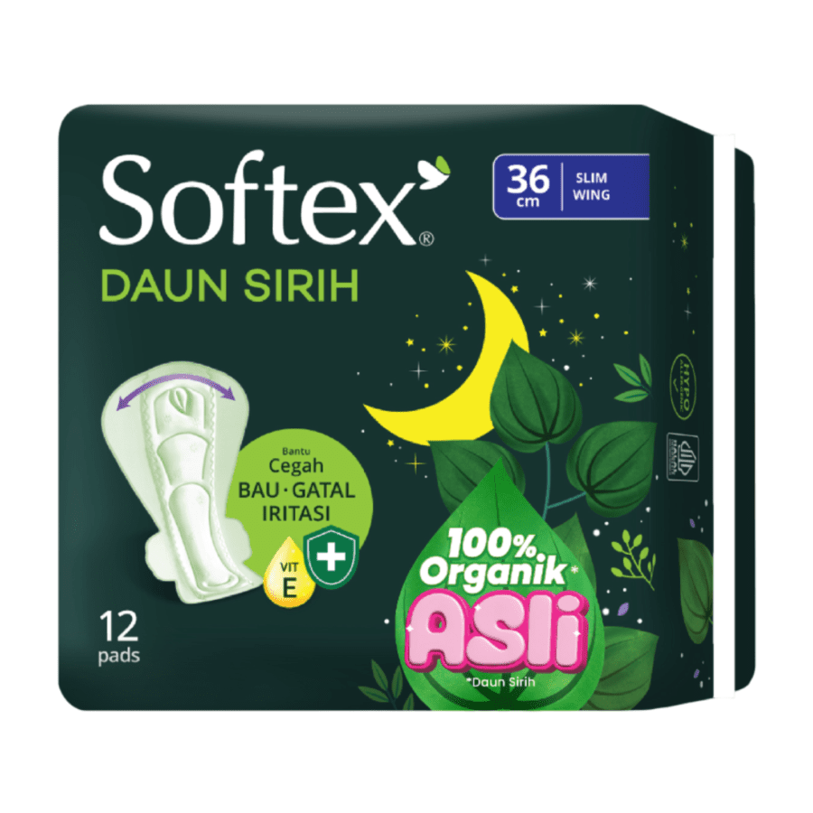 Softex Daun Sirih 36cm Slim Wing 12PCS