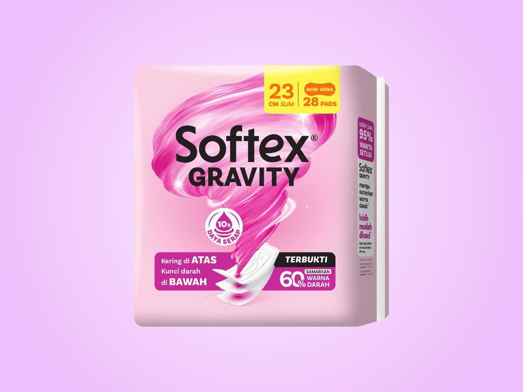 Softex Gravity 23cm Non Wing 28PCS
