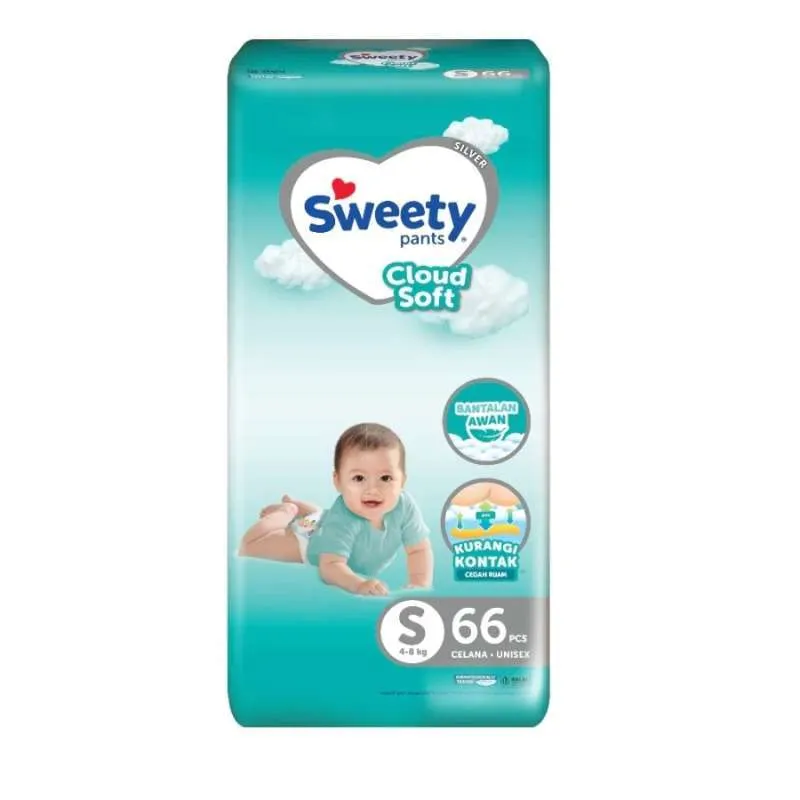 Sweety Cloud Soft Silver Pants S 66PCS
