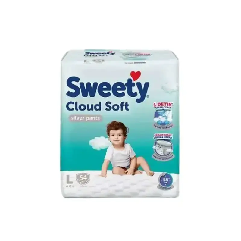 Sweety Cloud Soft Silver Pants L 54PCS