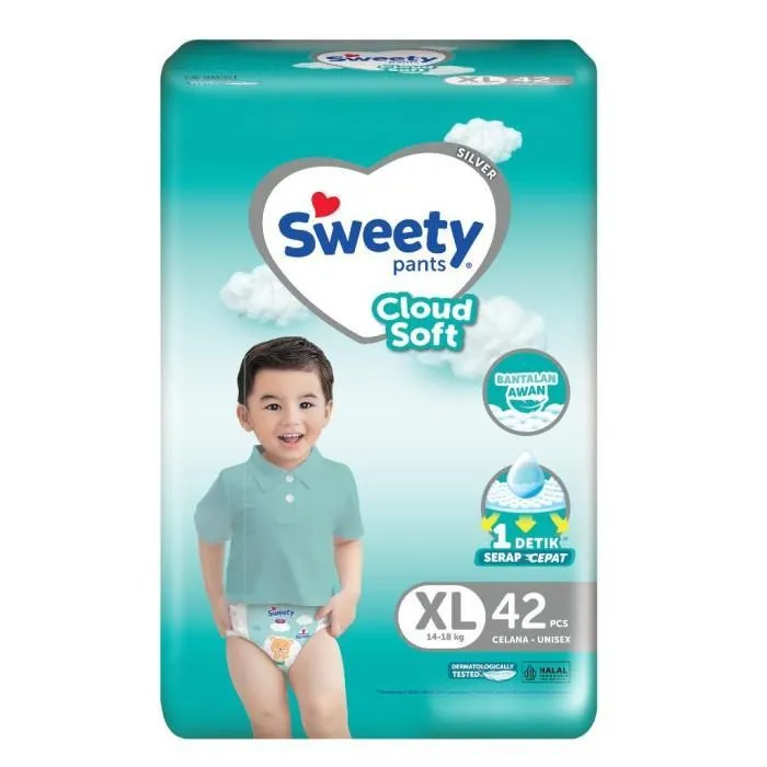 Sweety Cloud Soft Silver Pants XL 42PCS