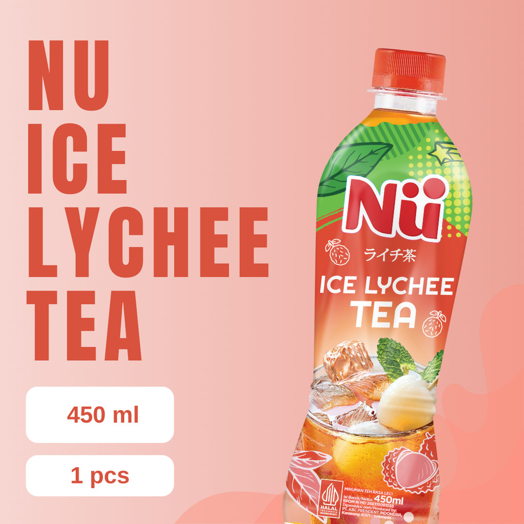 Nu Ice Lychee Tea Btl 450ML