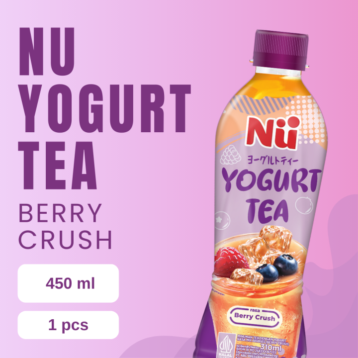 Nu Yogurt Tea Berry Crush Btl 450ML