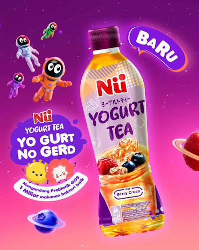 Nu Yogurt Tea Berry Crush Btl 310ML